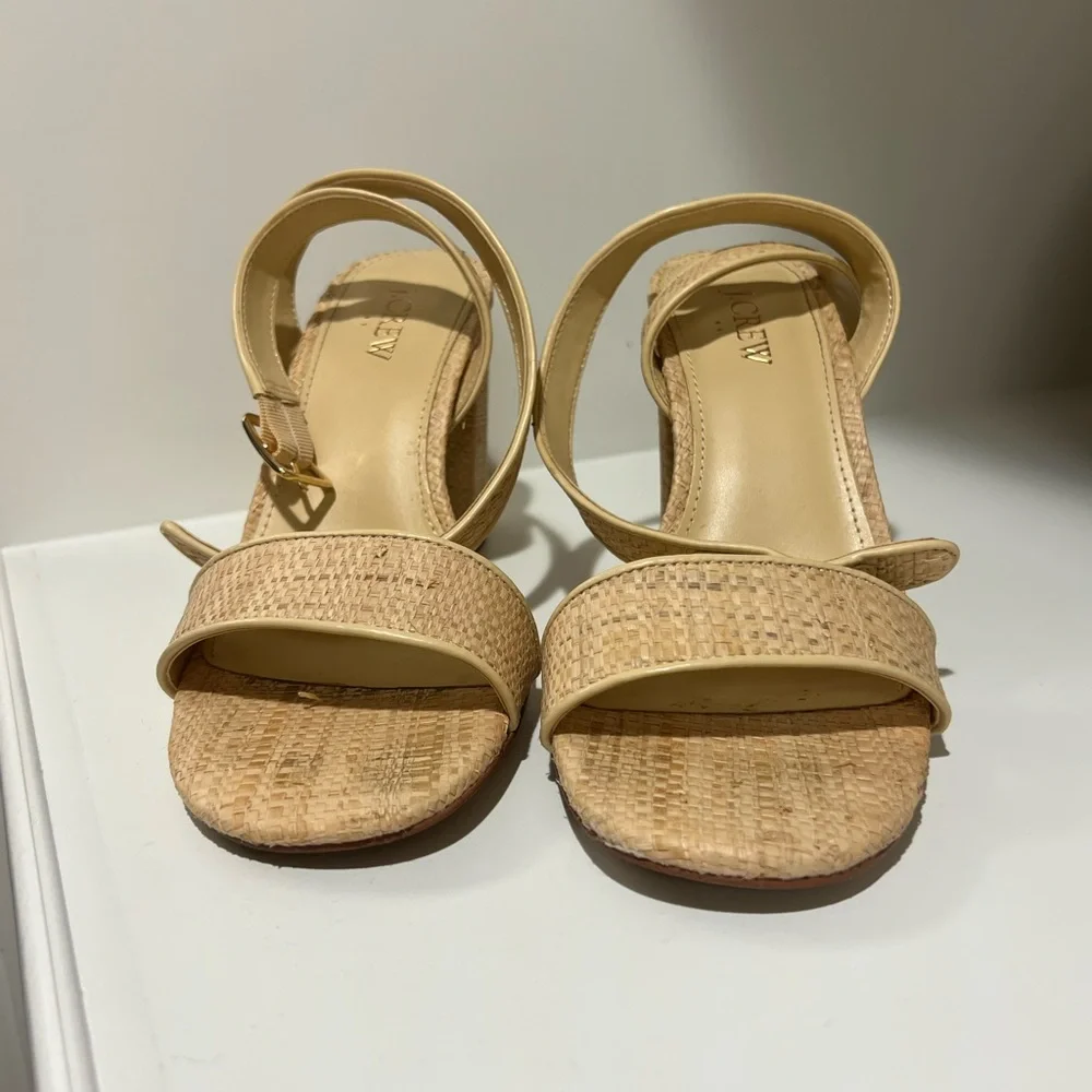 J CREW BLOCK HEEL SANDALS